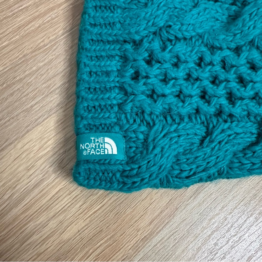 NWOT The North Face Knit Beanie Hat Green - Picture 3 of 9